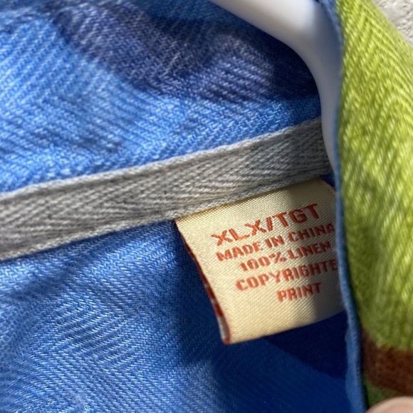 Tommy‎ Bahamas linen button up shirt tropical print XLX - Picture 2 of 7